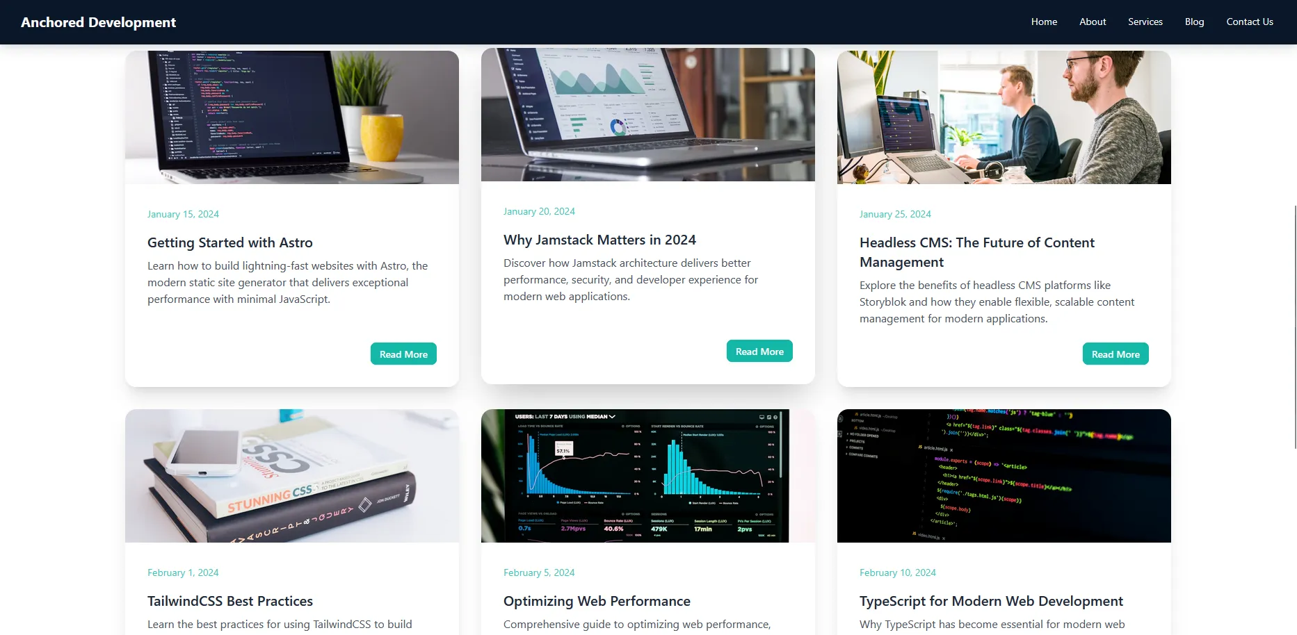 Blog Site with Content Management Service