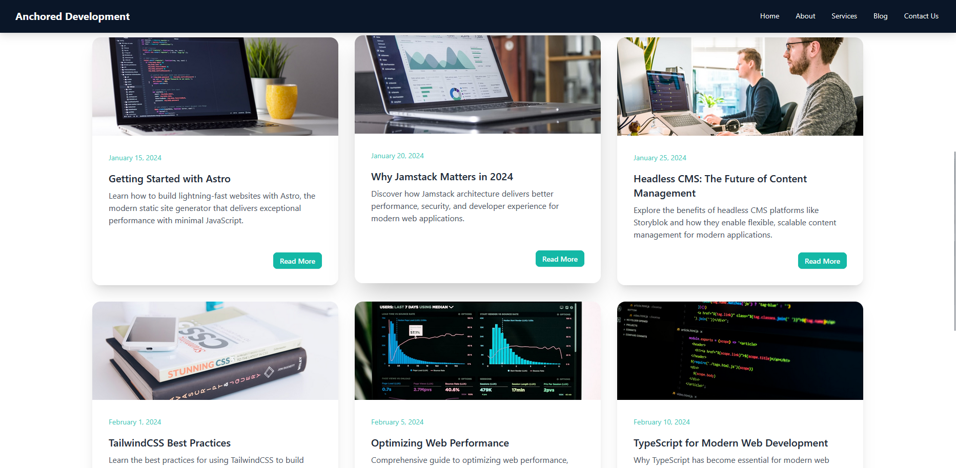 Blog Site with Content Management Service
